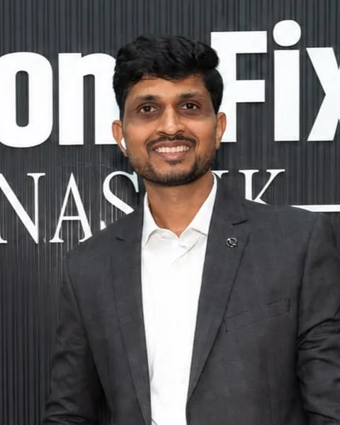 Mr. Mangesh, Head of Technical Operations & Data Recovery, at the iPhone Fixer shop in Nashik